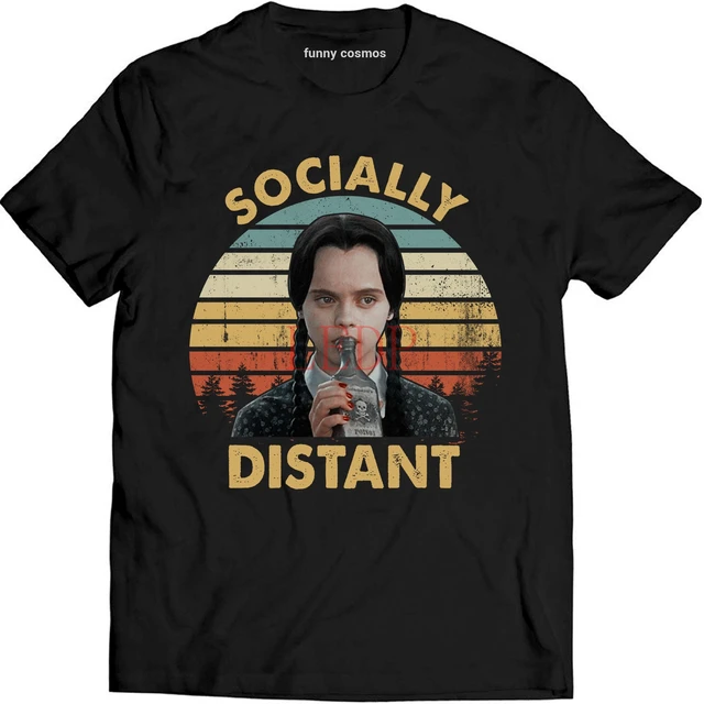 Wednesday Addams Socially Distant | Sticker