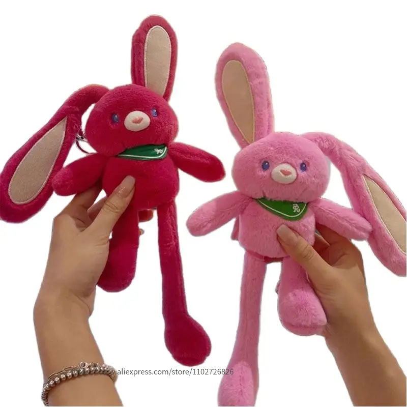 

Плюшевый подвесной кролик с утягивающими ушками, мягкий висячий кролик, Плюшевые аксессуары, украшение для автомобиля, подвеска для девочек, подарок на день рождения