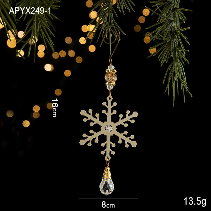 Christmas Tree Iron Decoration Snowflake Decoration Pendant Pendant Christmas Atmosphere Scene Arrangement
