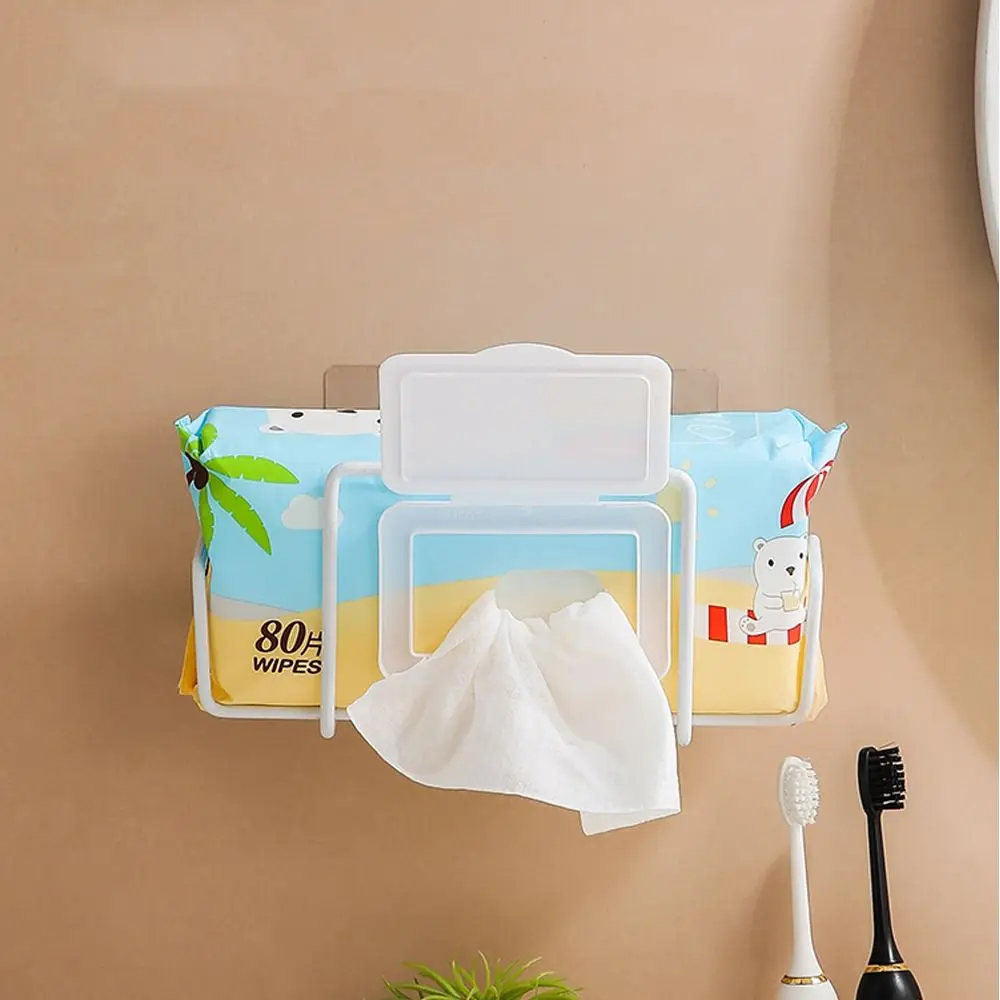 Creative stainless steel Wet Wipes Paper Holder Wall-mounted Portable Tissue Box Holder Toilet Paper Racks Kitchen Bathroom