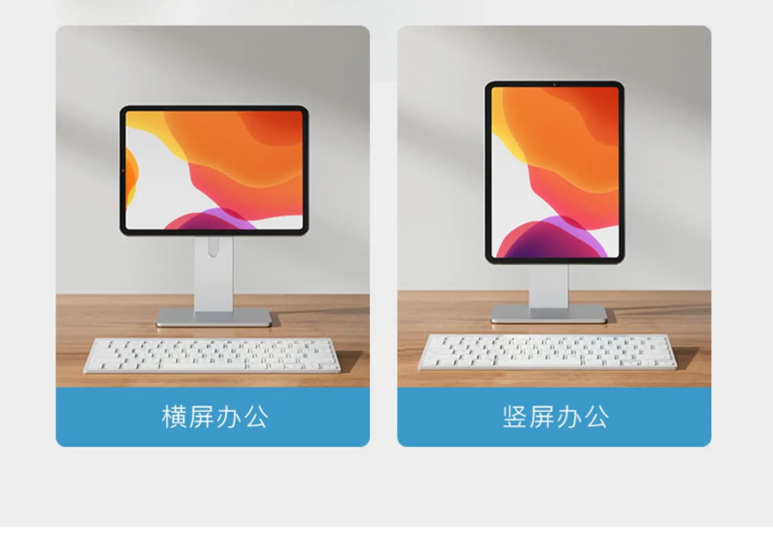 Ajustável de alumínio Desktop Magnetic Tablet Stand,