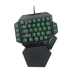 Compact RGB Backlit Mechanical Gaming Keypad - One - Handed Portable Game Controller (K50)