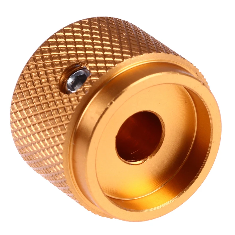 Solid Machined Metal Aluminum Rotary Encoder Potentiometer Volume Switch Knobs Amplifier Control Volume Button Knob 1Pcs rotary encoder knob