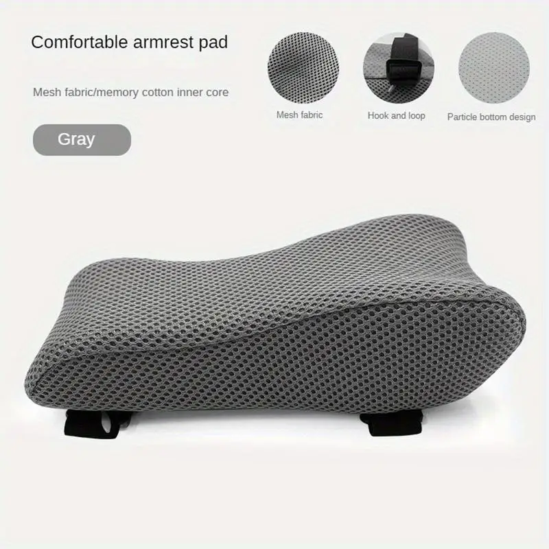 Ergonomic Armrest Pads Arm Rest Cover Elbow Armrest Pads Comfortable Support Chair Elbow Pads with Adjustable Straps for Office