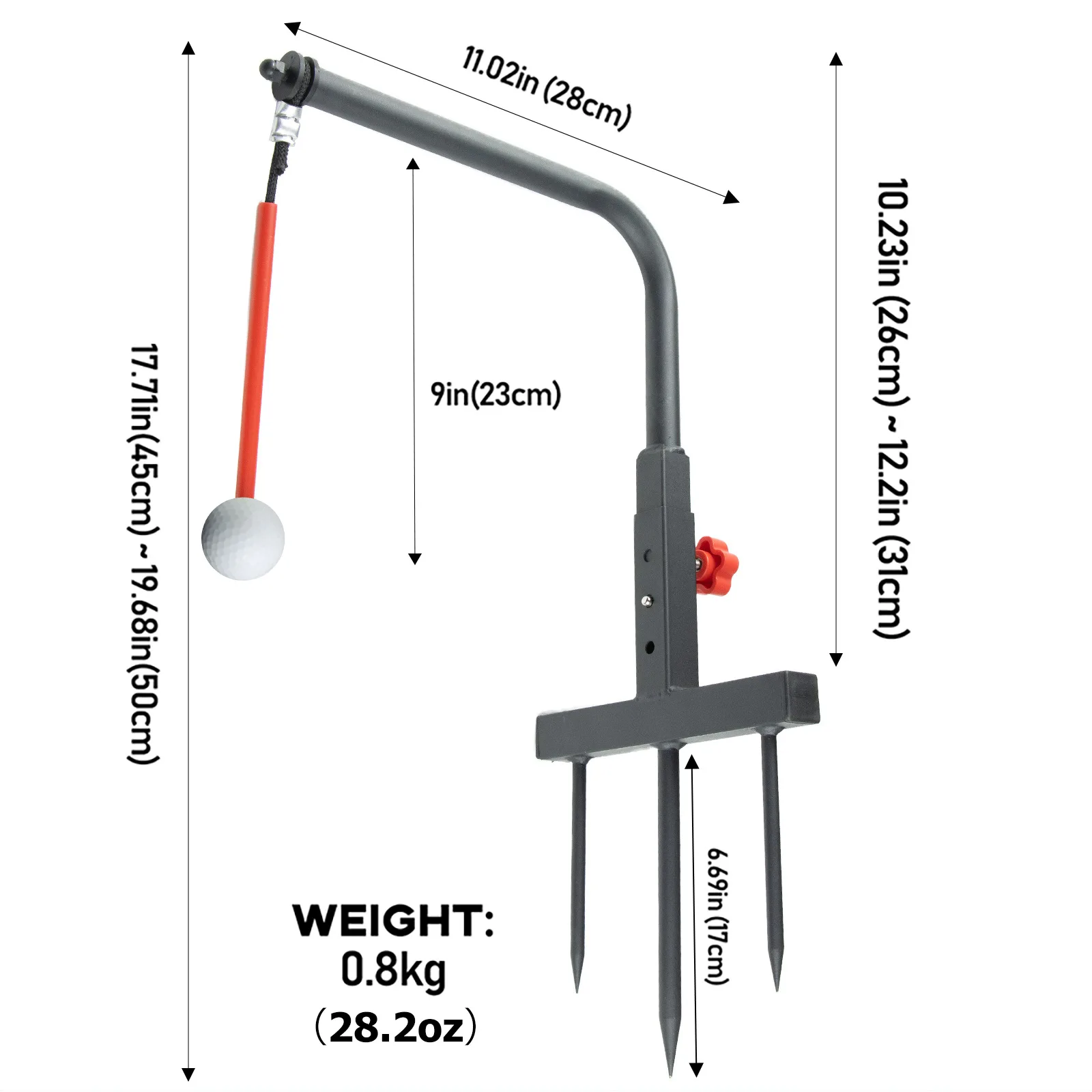 Golf training device iron rack ball iron fork swing training device iron swing high throw ball exercise good mood at any time