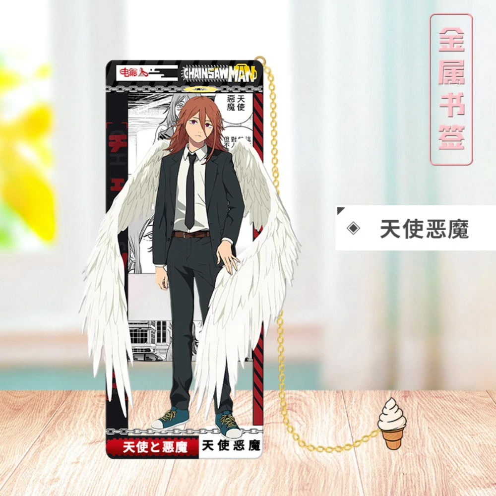 Anime Kettensäge Mann Higashiyama Kobeni Power Hayakawa Aki Makima Denji Metall Lesezeichen Requisiten Karten Zubehör Geschenk – Detail 11