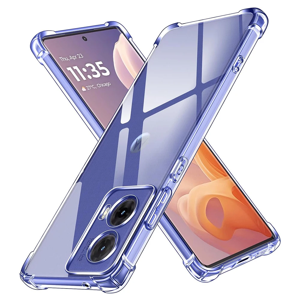 Shockproof Silcone Soft Case Motorola G85 G84 G53 G54 G53 G52 G42 G24 G22 G72 G32 G33 G30 G14 G15 G8 G9 G7 Plus Power Clear phone case