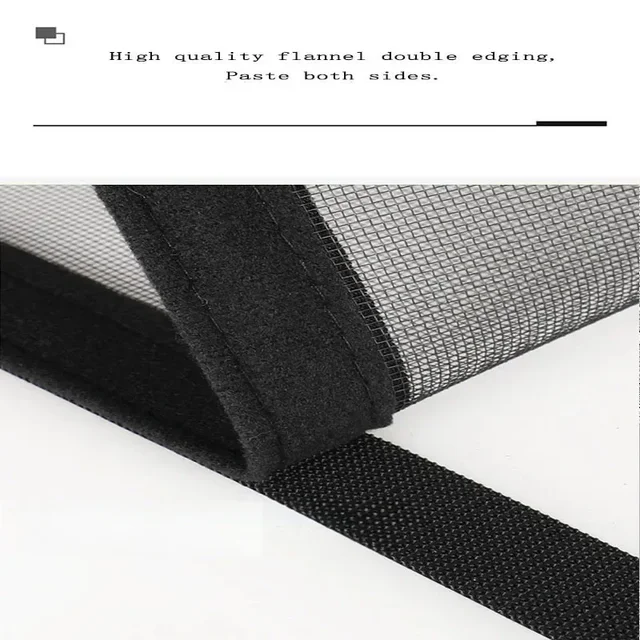 Black mosquito net mesh, non perforated self-adhesive window screen, suitable for home window screen mesh, door curtain mesh 4