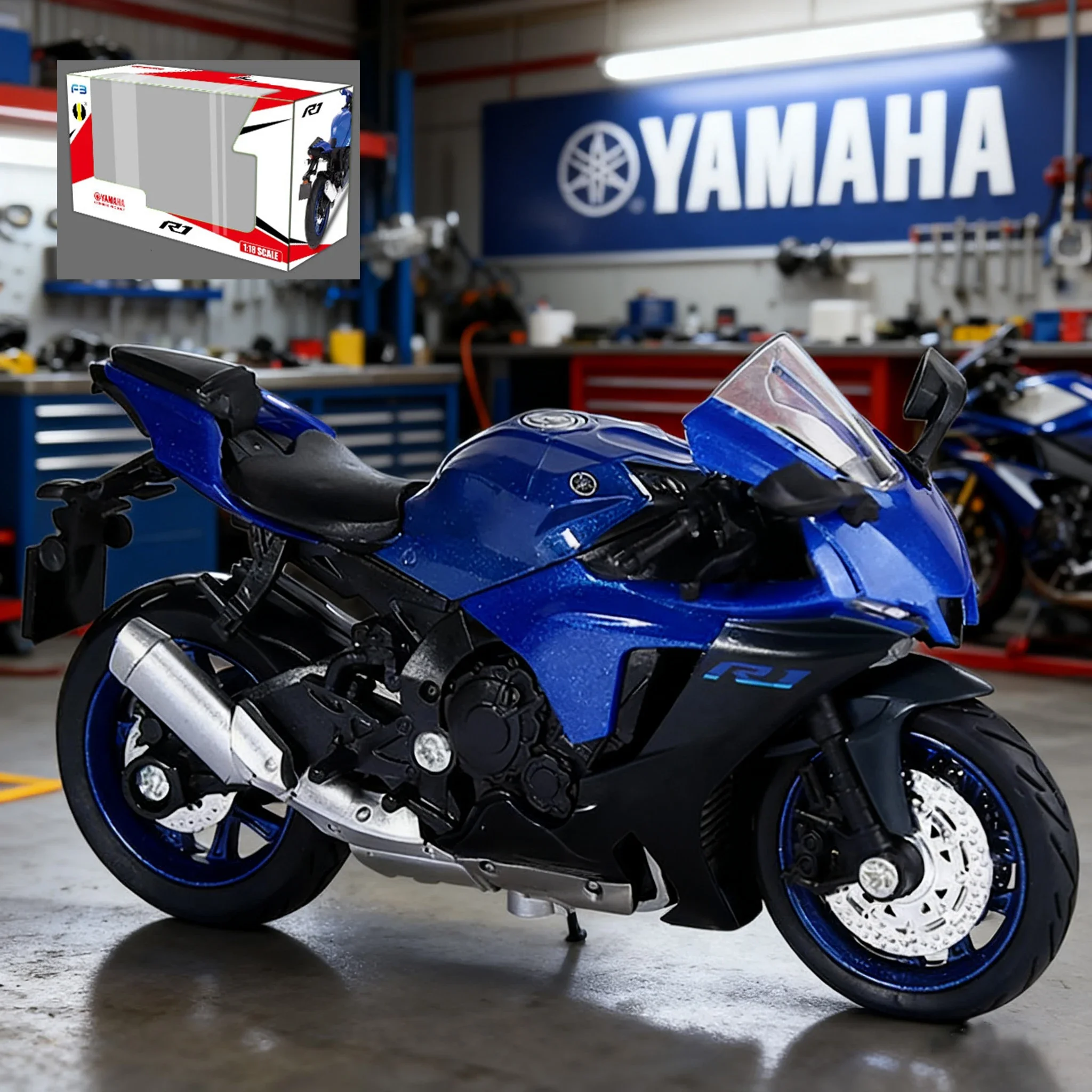 1/12 1/18 Yamaha YZF-R1M Motorcycle Model Toy Alloy Diecast