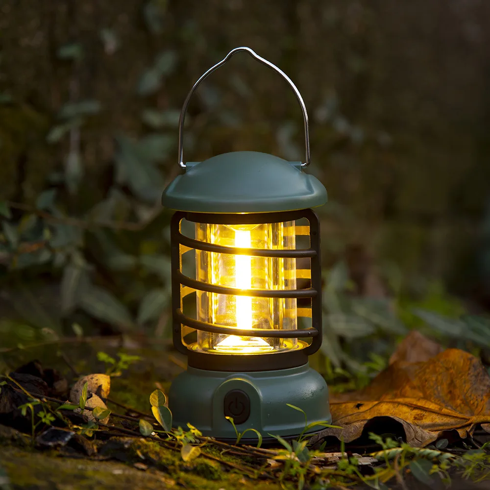 

Outdoor camping retro camping light atmosphere tent charging camp outdoor lighting hanging light hand light
