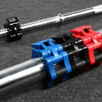 1pair Barbell Clamps, Quick Release Barbell Lock Buckle, Dumbbell Bar Clip, Weight Plates Collar Clips For Workout Fitness Train 2