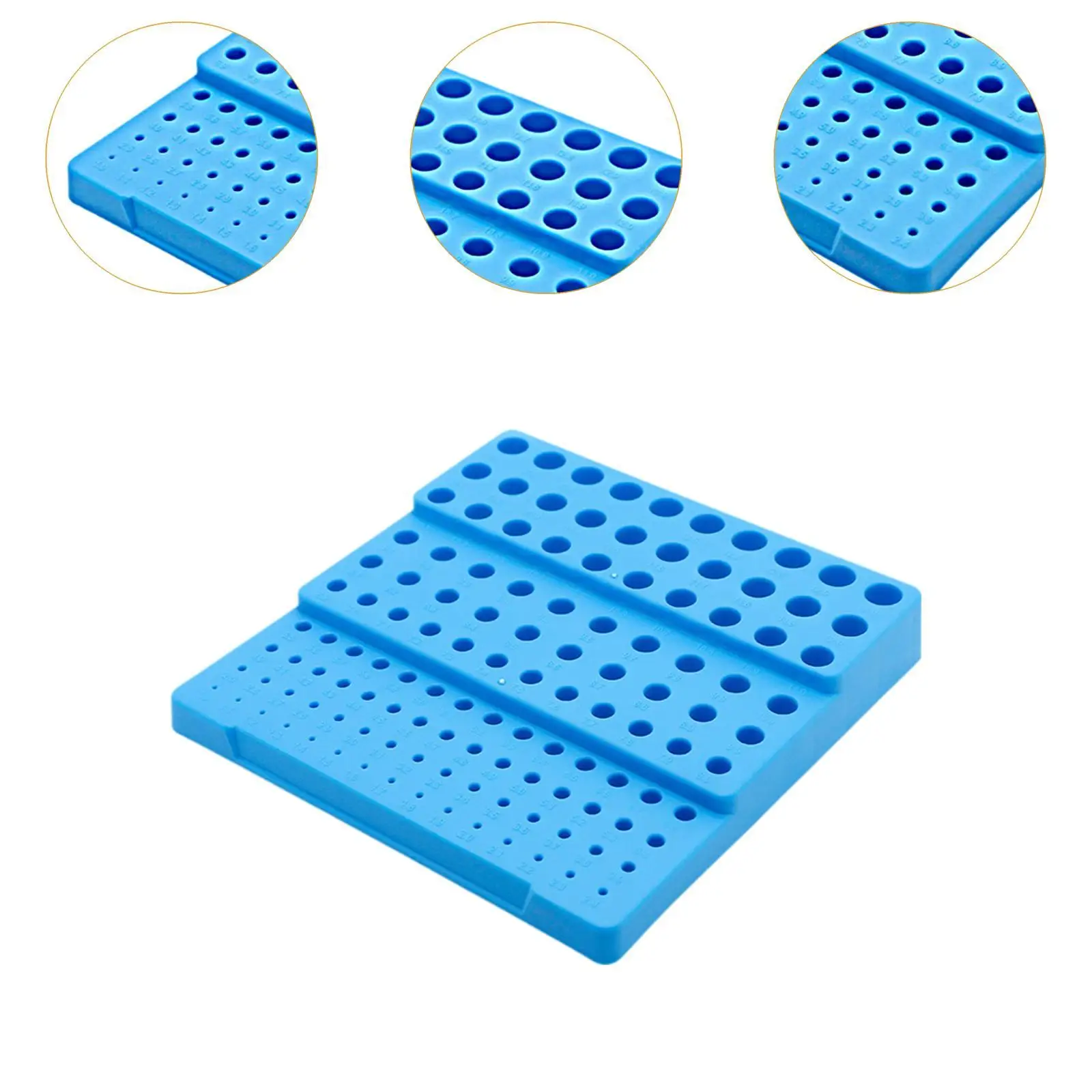 PP 소재 밀링 커터 보관함 대용량 드릴 정리함 공구 트레이 (1-13mm 비트용) 가정용/차고용