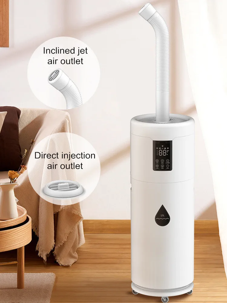 100-240V Humidifiers for Large Room Wholehouse Humidifier 2000 sq.ft.Honovos 17L/4.5Gal Ultrasonic Cool Mist Large Humidifier 3