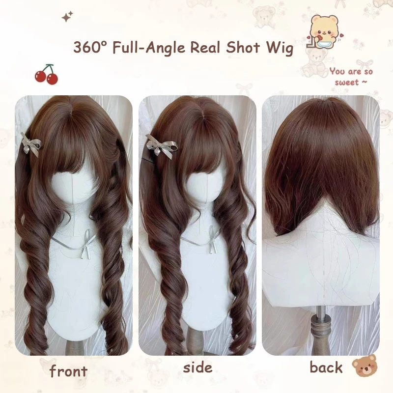 Synthetic Brown Wigs Cosplay Wig