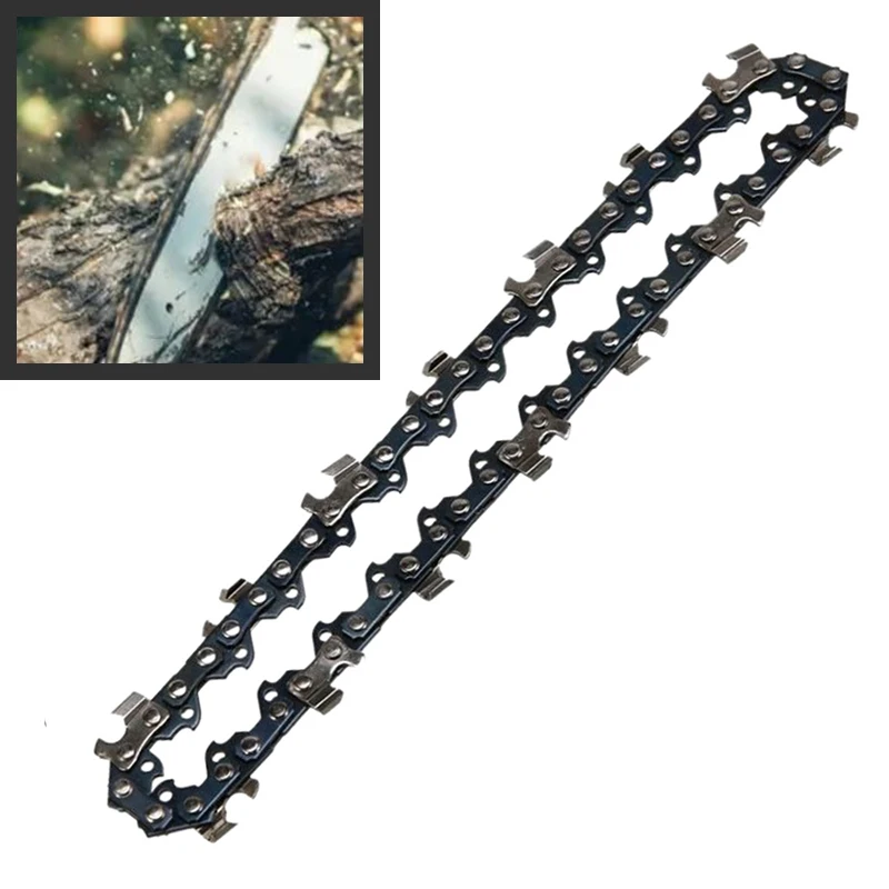 Chainsaw Chain 4/6/8 Inch Chainsaw Chain Electric Saw Drive Link Chains Replacement Garden Cutting Hand Tool Accessory
