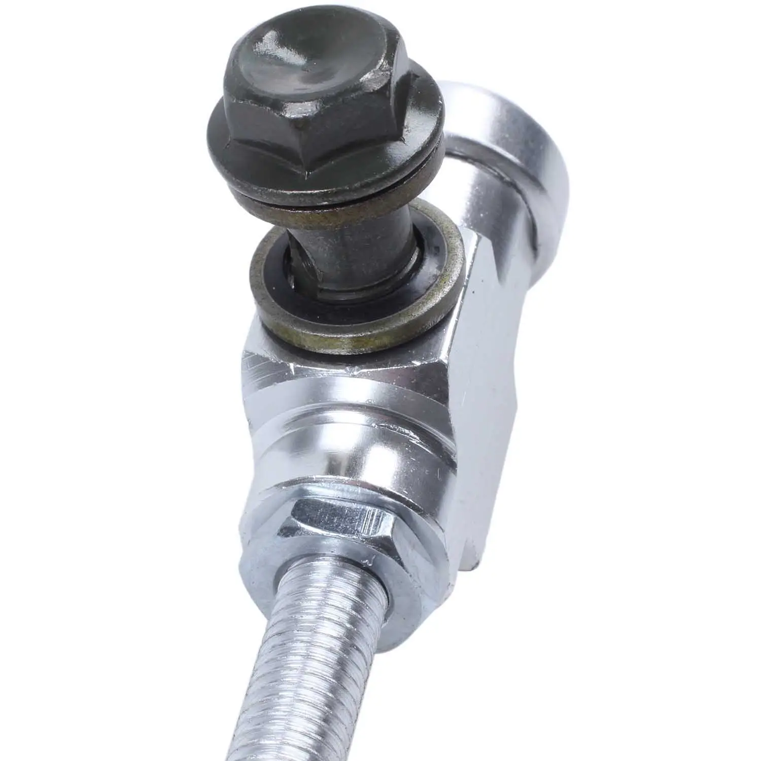 오토바이 유압 클러치 마스터 실린더로드 브레이크 펌프 M10x1.25mm, 알루미늄 실버