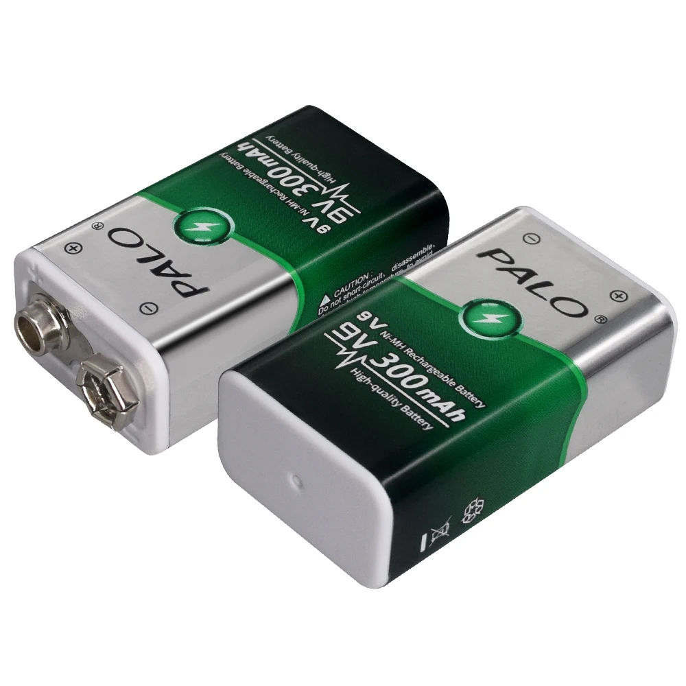 Palo v Ni-mh Bateria Recarregável 6f22 300mah v Baterias Tensão para Alarmes de Fumo Brinquedos Câmeras sem Fio Detector de Metais - Image 6