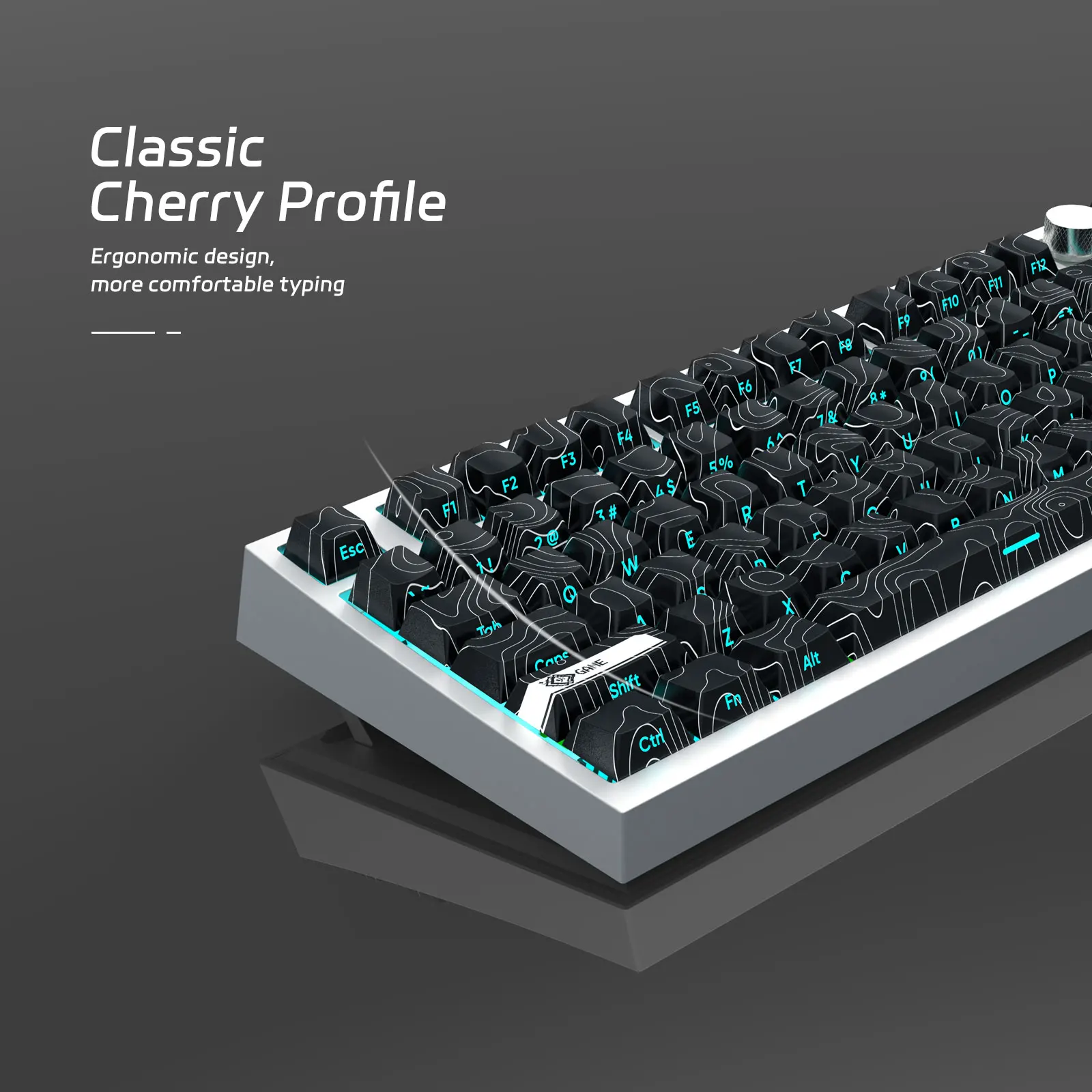 

Double shot Keycap PBT Backlit Keycaps,Dye-Sub Cherry Profile Keyboard Keycap for Cherry Gateron MX Switches Mechanical Keyboard