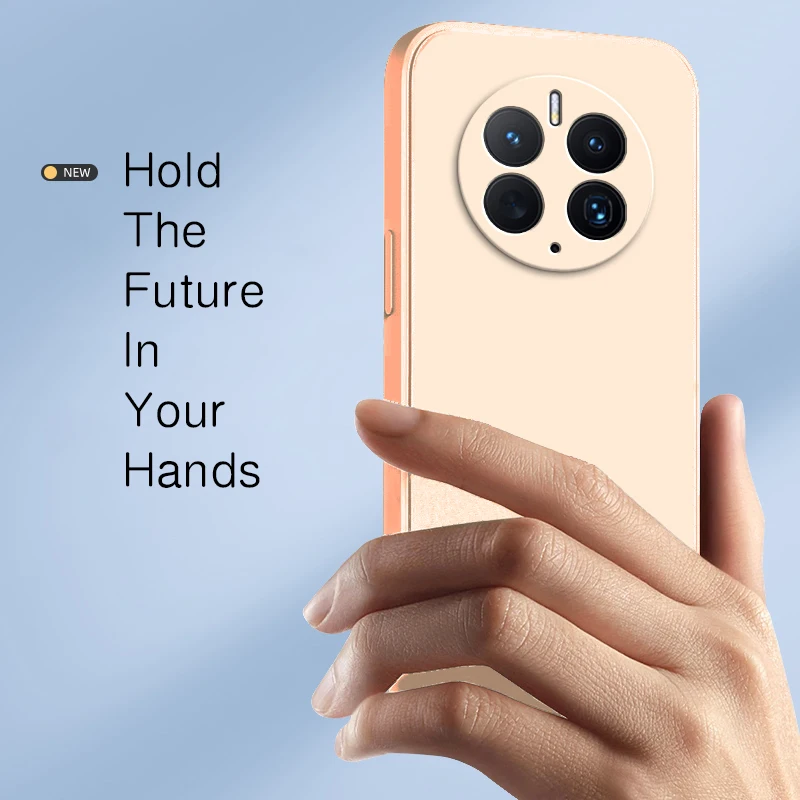 Original Square Liquid Silicone Shockproof Phone Case - Full Protective Back Cover