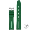 Dark green white
