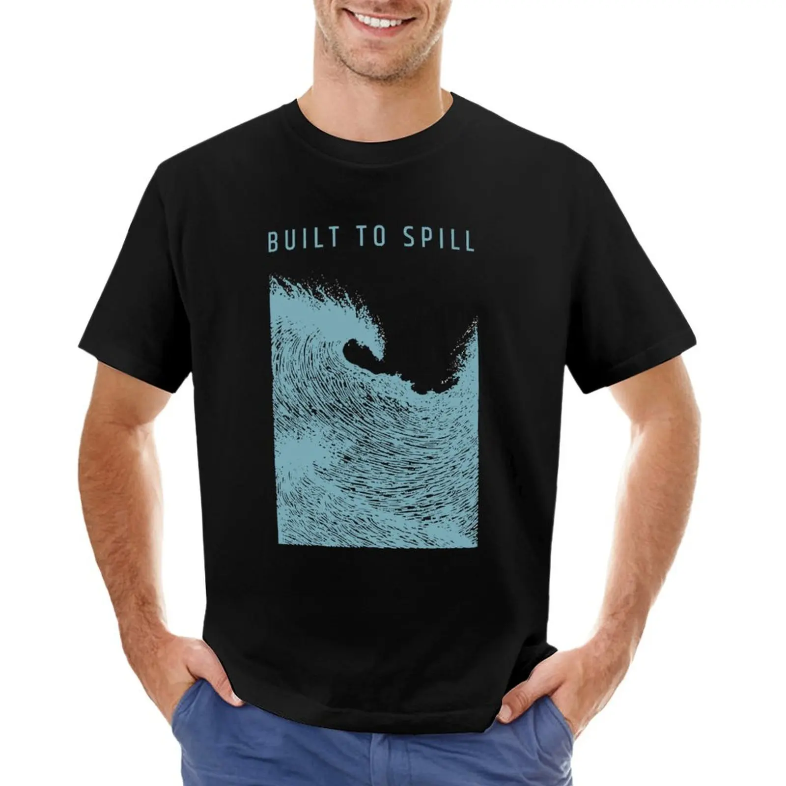 

Built to Spill - Tidal Wave graphic for the iconic grunge era, alternative rock band. sound T-shirt