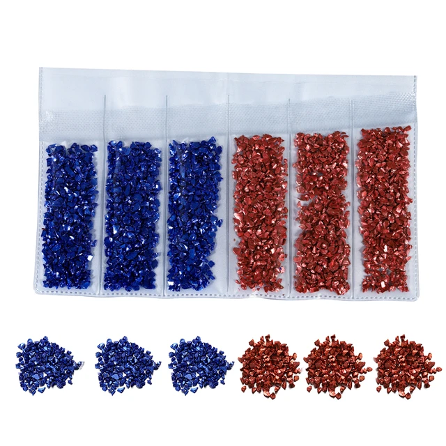 20/50g Glass Metal Crushed Stone Filler DIY Table Decoration Cake Fruit Coaster Filling Decorative Crystal For Epoxy Resin Mold Set 12