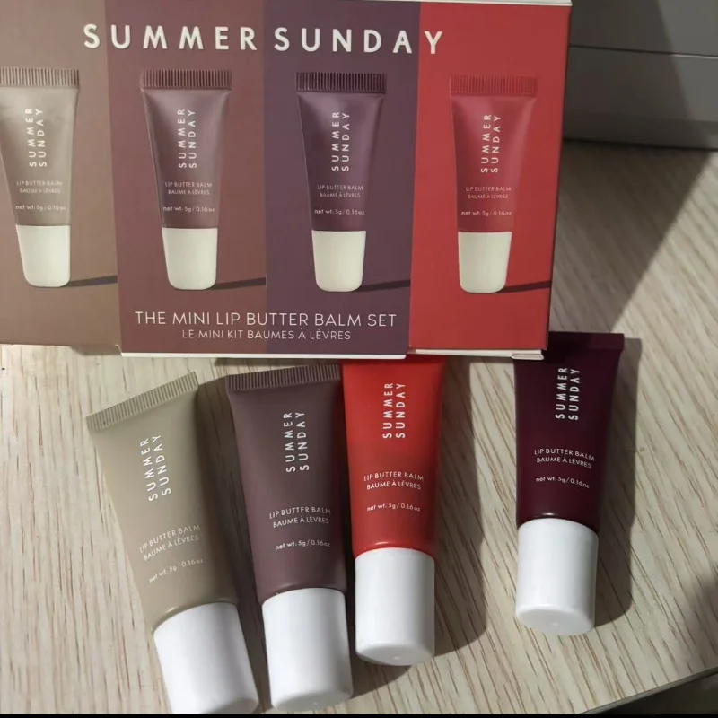 Summer Lip Balm Set Moisturizing Mirror Lip Gloss Water Nature Long-lasting Glaze Set Lipstick Transparent Oil Makeup