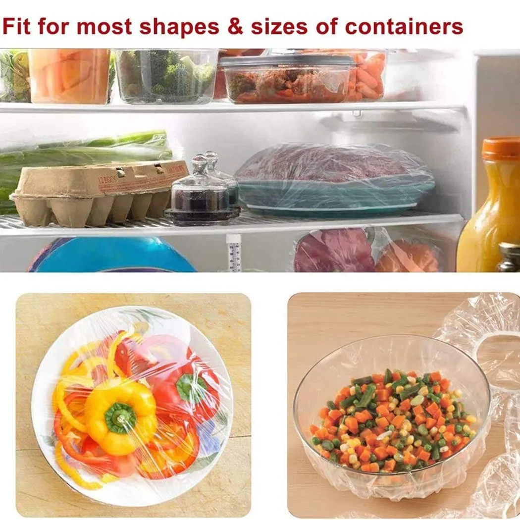 

100Pcs/Pack Bowl Covers 45cm Dustproof Disposable Bowl Cover Food Fresh Keeping Vacuum Sealed Bags High Quality