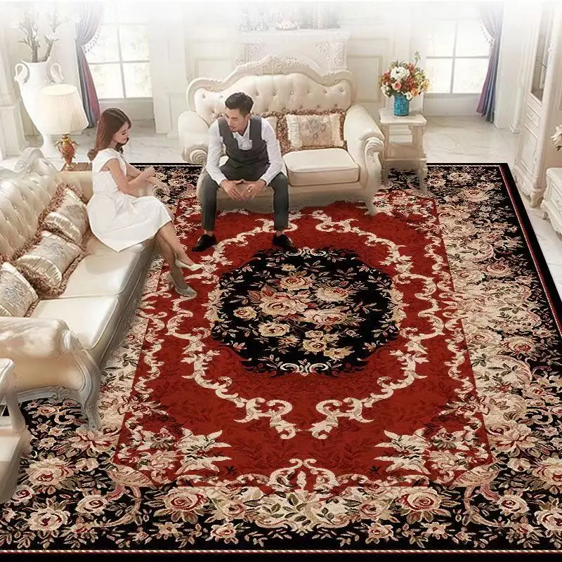 Home stay village retro style carpets for living room Modern luxury home  decoration HD graphic design big size lounge rug mats - AliExpress