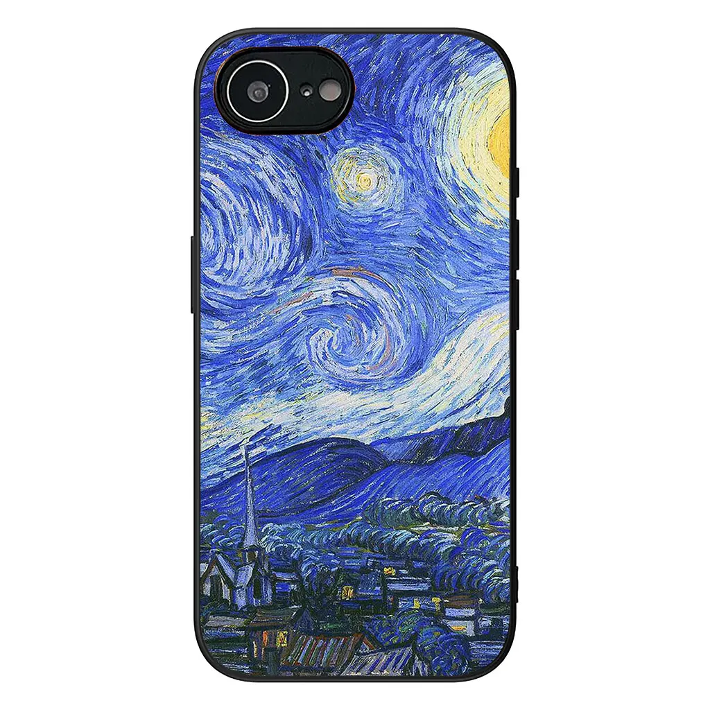 Starry Night Van Gogh Sky Art Design - Soft Phone Case Cover