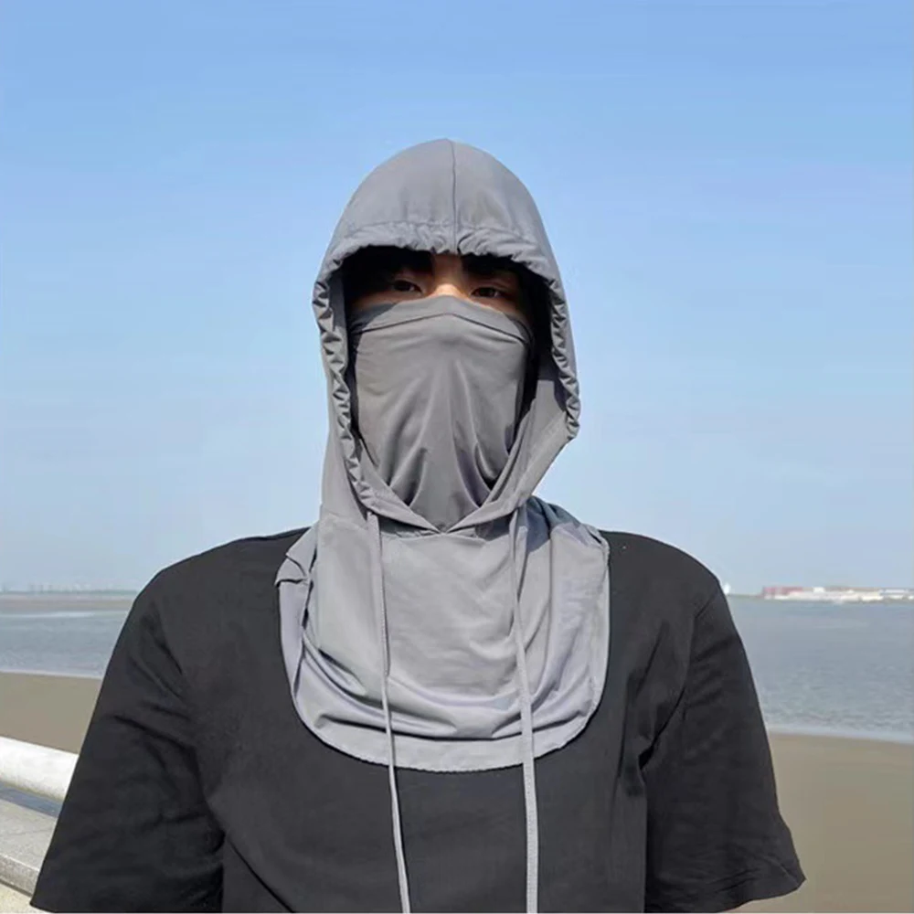 Neck Wrap Ice Silk Sunscreen Mask Sunscreen Mask Face Mask Ice Silk Mask Bandana Neck Cover New Neck Cover Anti-UV Sunscreen Face Mask Men Unsiex Cycling Fishing Ice Silk Half Face Cover UV Protection Neck Wrap