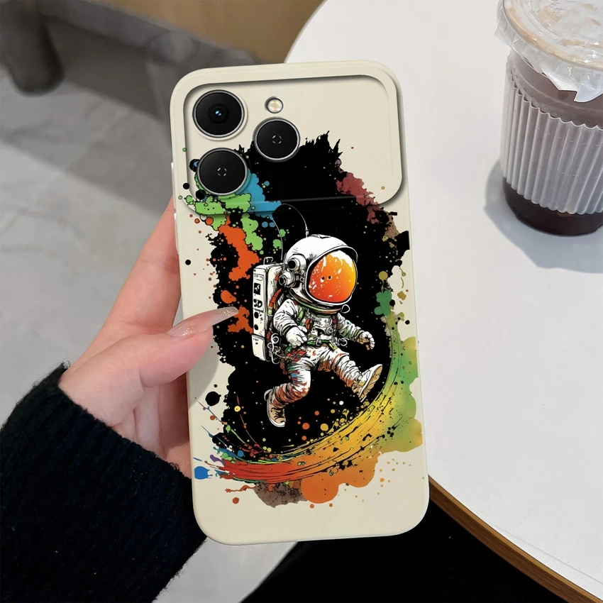 Cute Chubby Girls Pattern Shockproof Silicone Phone Case with Screen Protector