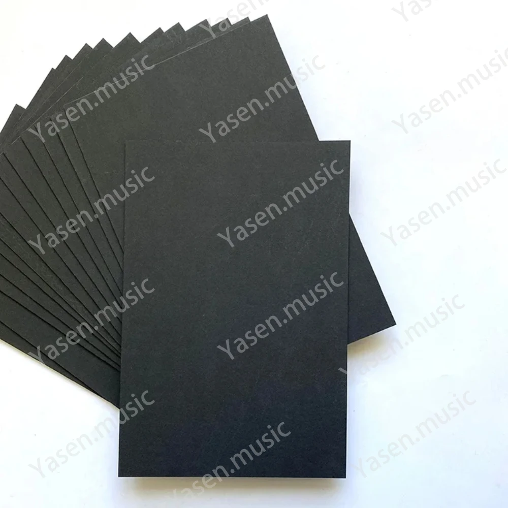 1.6mm 2.4mm Fiberboard Guitar Pickup Flatwork Material Sheet Vulcanized Fiber Board Guitar Pickup Fiber Plate in black