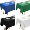Disposable Table Cloth for Retangle Table Decorative Plastic Tablecloth for Parties Picnics Camping Waterproof Stain-Resistant 6