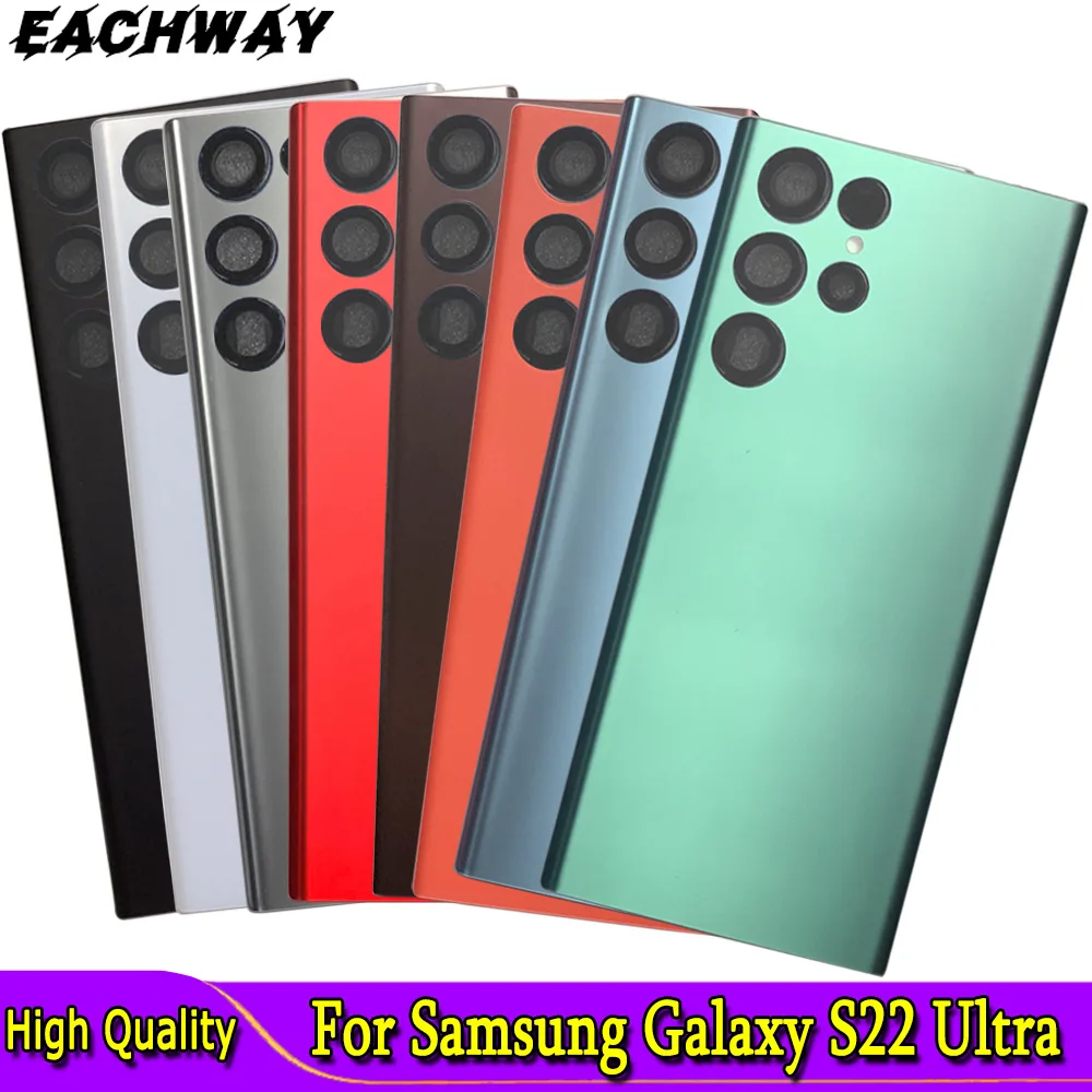 

Новинка, задняя крышка батарейного отсека для Samsung Galaxy S22, задняя крышка батарейного отсека, задний стеклянный чехол для Samsung S22, сверхкрышка батарейного отсека S908B