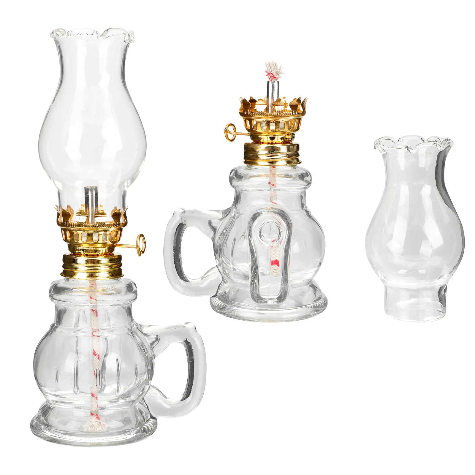 

Retro Vintage Decors Vintage Decorative Wedding Kerosene Lamps Vintage Decors Retro Changming Lamp Glass Worshipping Buddha