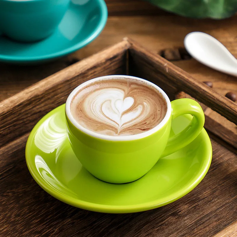 Ceramic Coffee Cup Set 75ml/200ml ceramic coffee cup set