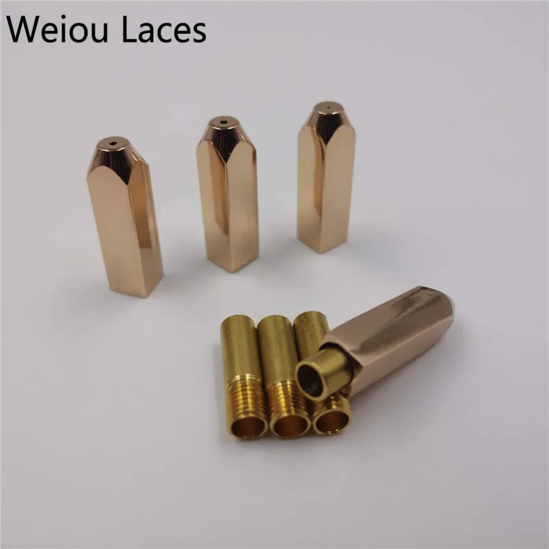 Weiou 簢 ſ   ݼ Ź ̽ , ü Ź߲ , Aglets  DIY Ŀ ŰƮ, 4 /1 Ʈ, 5*5*19mm