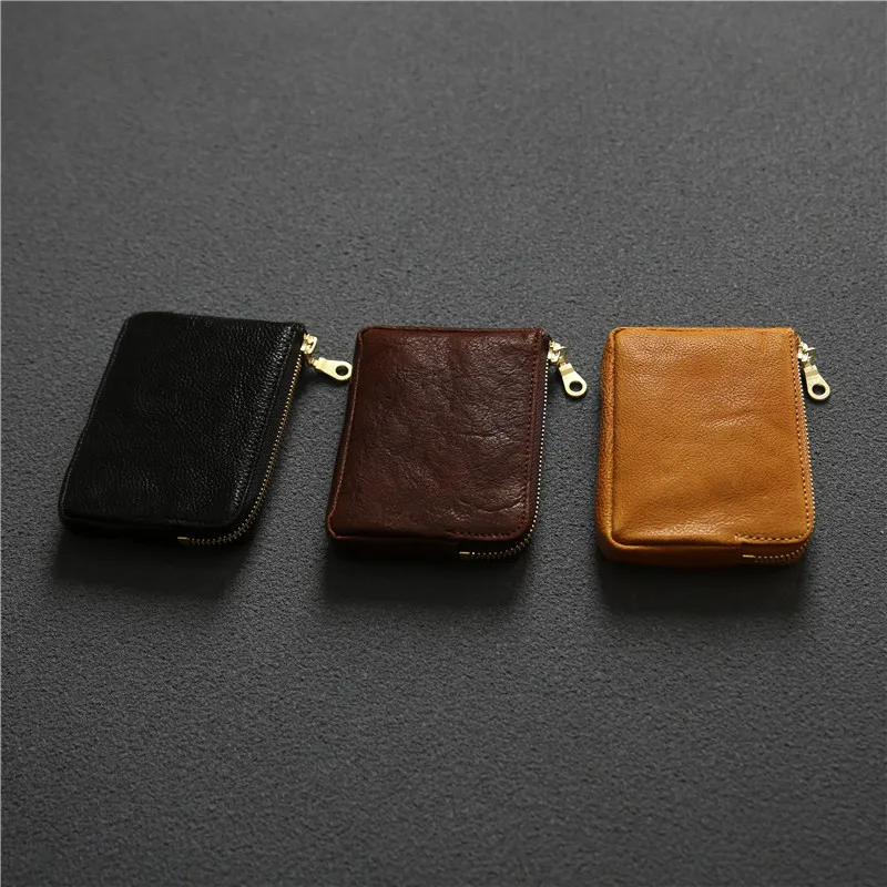 Genuine Leather Wallet For Men Women Original Cowhide Vintage