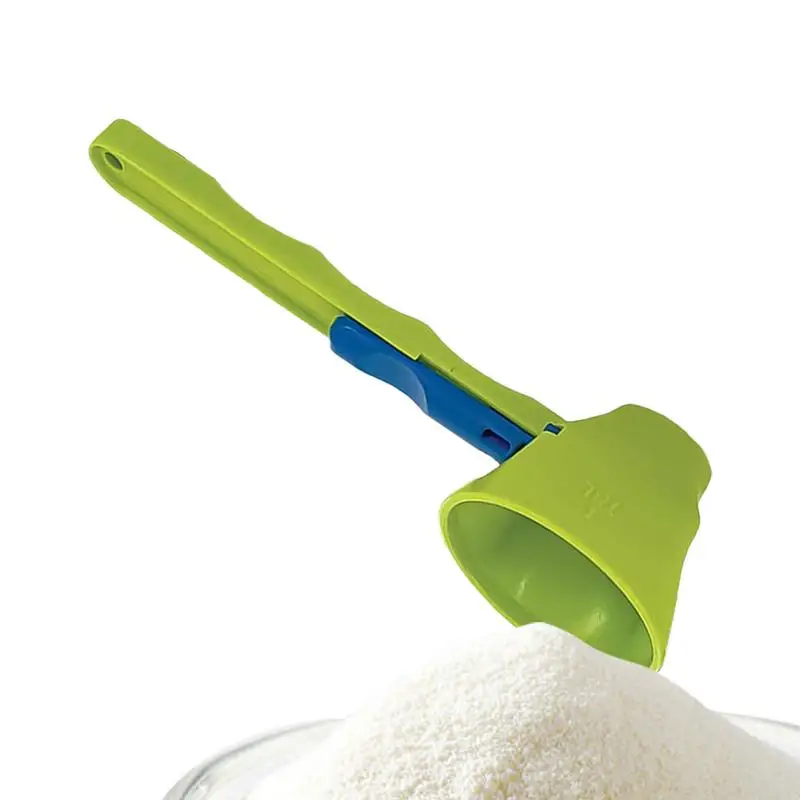 Measuring Spoon Funnel Sliding Design Coffee Scoop Funnel Water Bottle Powder Scoop Scooper Kitchen Baking Accessories