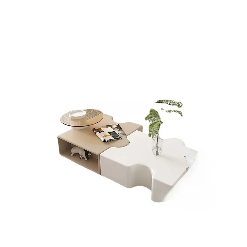 

Size Coffee Table TV Cabinet Combination Light Luxury and Simplicity Modern Small Apartment Home coffee table for living room