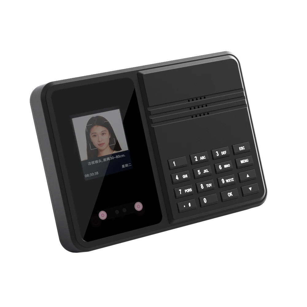 Facial Recognition Password Login Multi-Functional Attendance Machine 2-In-1 Administrative Device for Office Use