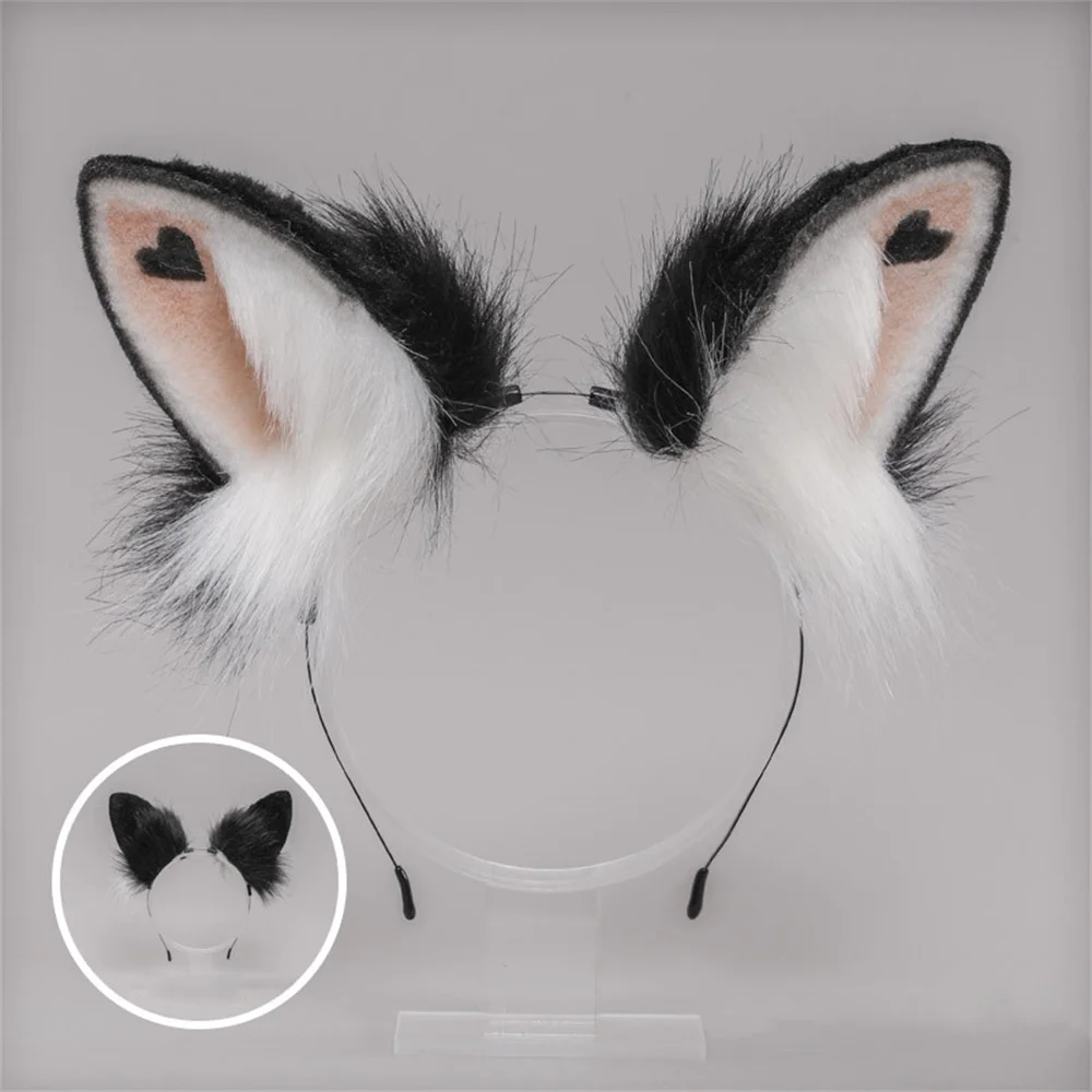 sexy nun costume Love Rabbit Ears Tail Suit Simulation Animal Ears Animal Tail Dress Up Cute Rabbit Headband Bunny Cosplay for Easter Party pirate costume women