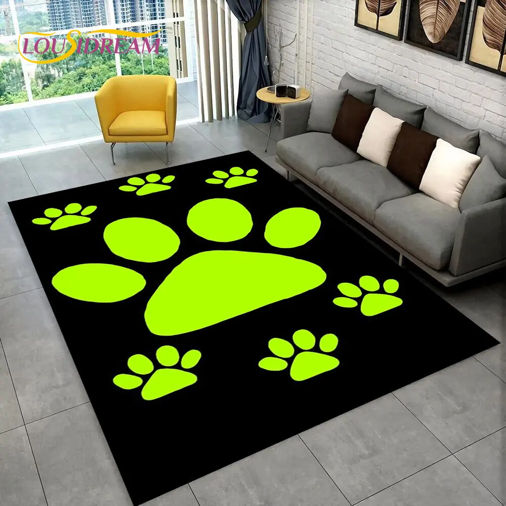 Huisdieren Footprint Zool Serie 3D Gebied Tapijt Grote, Tapijt Tapijt Voor Woonkamer Slaapkamer Sofa Deurmat Decoratie, kids Antislip Vloermat