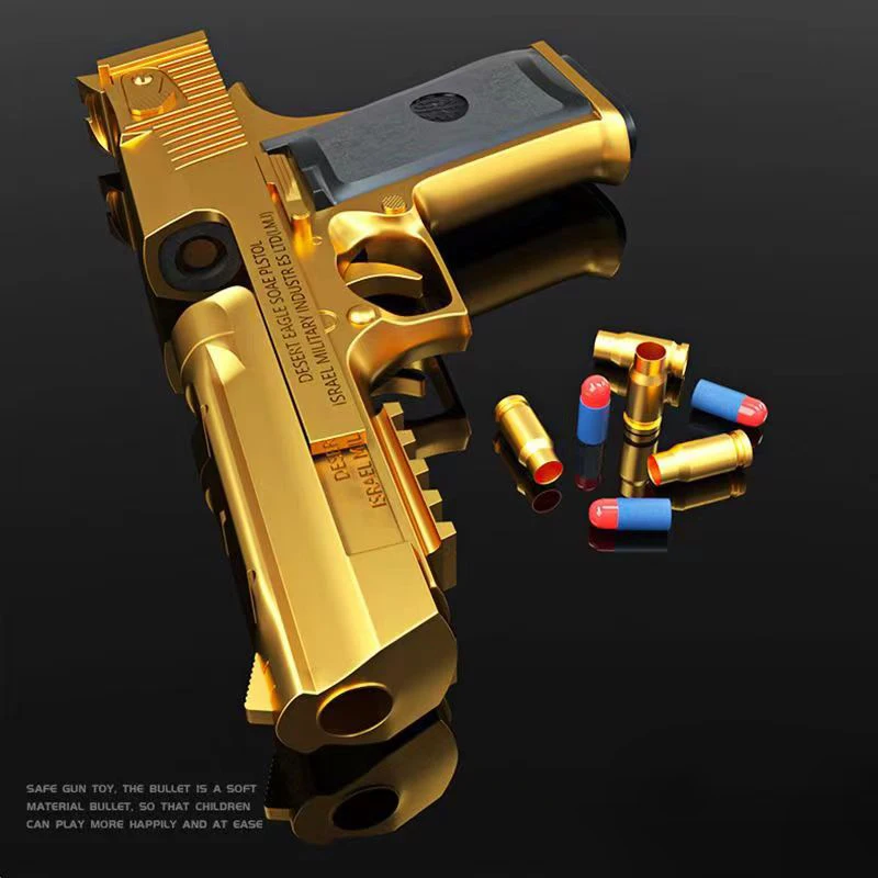 Shell Ejection G17 Soft Bullet Toy Gun Desert Eagle Airsoft Pistol Foam Launcher for Kids Boys Gift CS Shooting Games Weapons 6