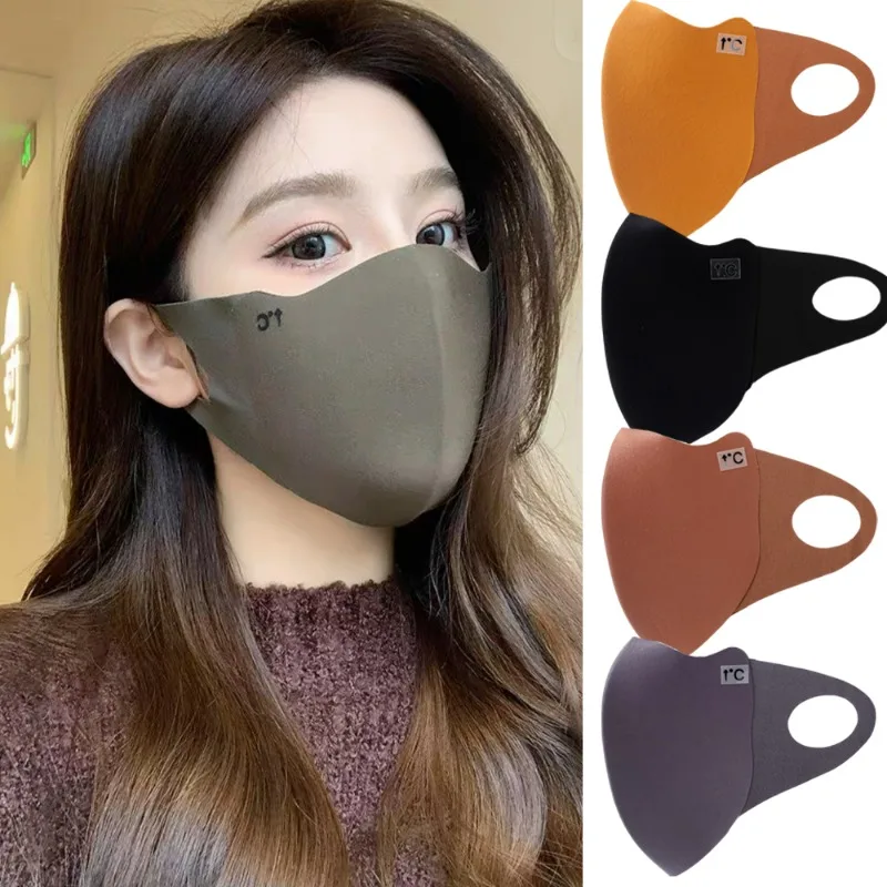 Face Mask Womens Face Scarf Warm Windproof Mask Winter Women Men Solid Color Outdoor Adjustable Sunscreen Cycling Running Fashion Accessories