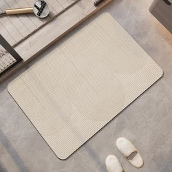 Ultra Absorbent Anti - Slip Quick - Dry Shower & Bath Mat - 60cmx90cm (10)