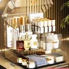 32x32x20cm Acrylic Luxury Cosmetics Storage Box Desktop Large Capacity Skin Care Lipstick Jewelry Dustproof Organizer Rack 6