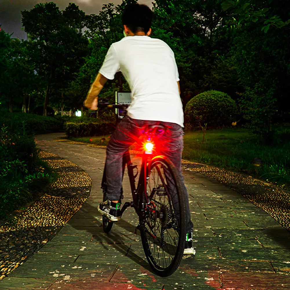 

Night Riding Lamp Bicycle Light Front And Rear Lights Mountain Bike Red/white Third Gear Durable And Practical