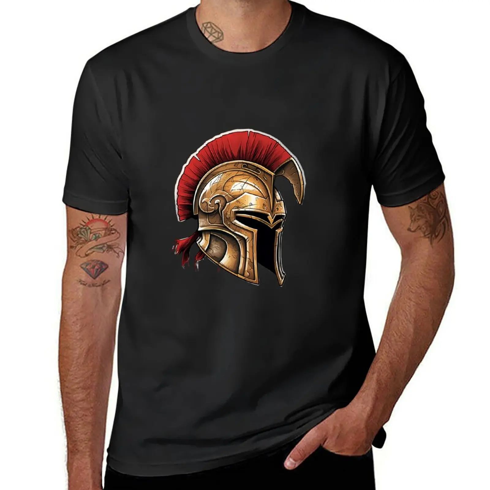 Cyber Spartan // Sparta // Spartan Warrior // Spartan Blue warrior T-Shirt funnys fitted t shirts for men